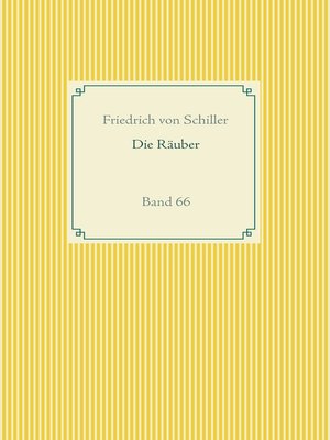 cover image of Die Räuber